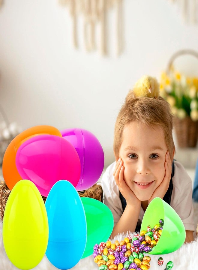 Restroma 36 Pack 5 Inch Fillable Easter Eggs Large Plastic Easter Egg Colorful Easter Eggs Empty Surprise Egg Toys for Easter Basket Stuffers Fillers Party Decor, 6 Colors - Image 3